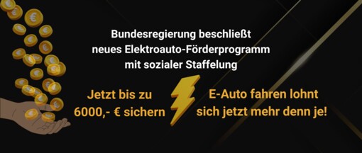 Neue E-Auto-Förderung: Staat zahlt bis zu 6.000 € Zuschuss für Privatpersonen