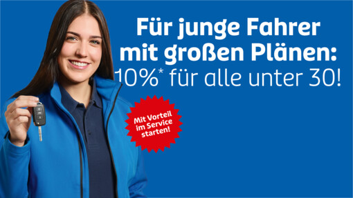 10% für alle unter 30!